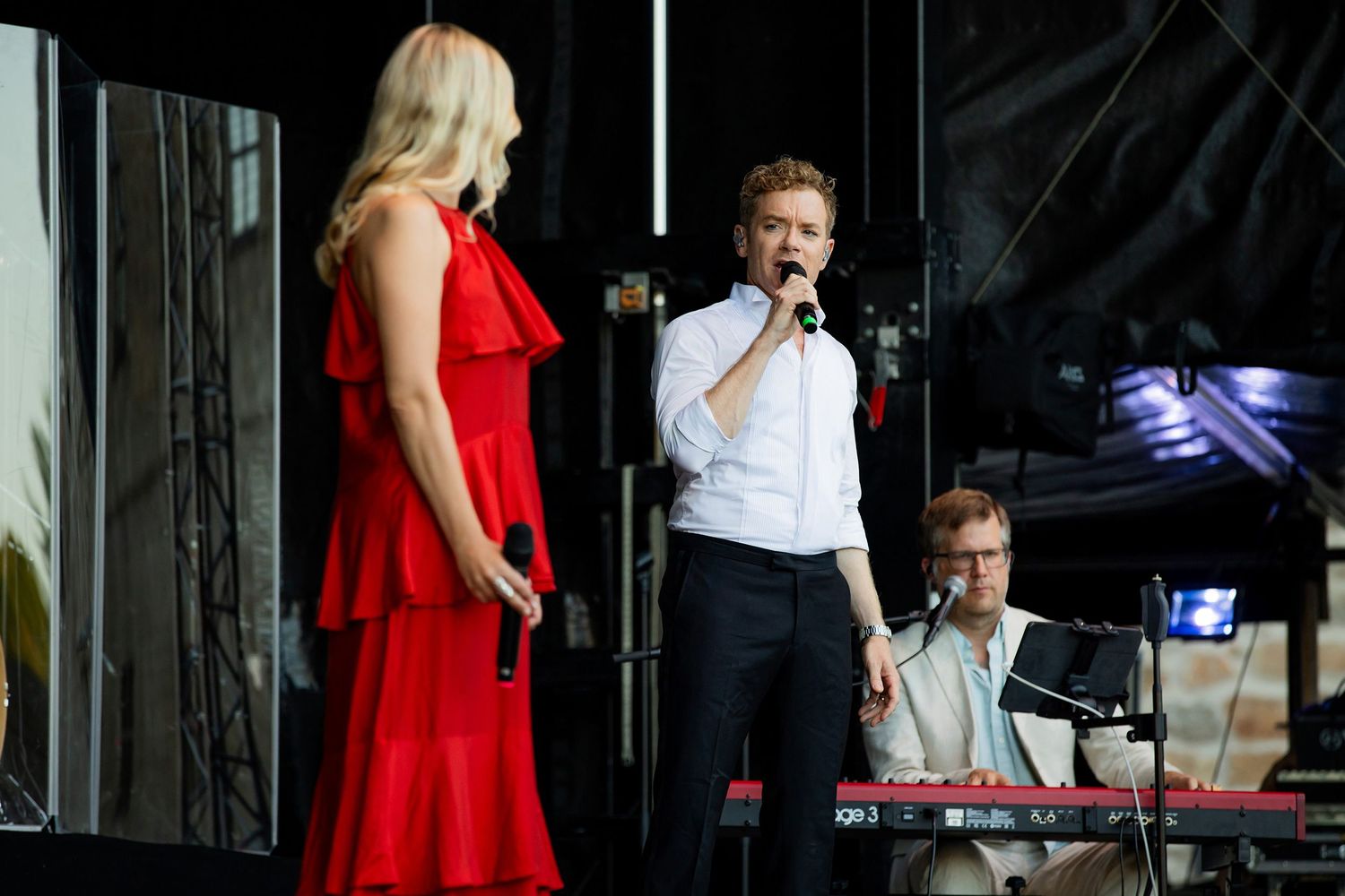 Musikalkväll med Peter Johansson och Emmi Christensson i Vadstena slott. sångkollektivet. Fotograf Rebecca Nordin.