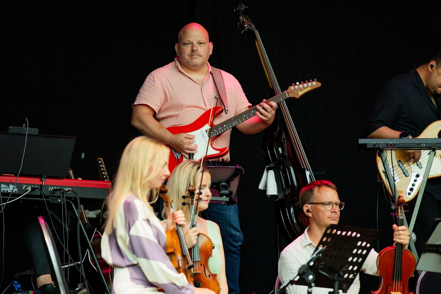 Musikalkväll med Peter Johansson och Emmi Christensson i Vadstena slott. sångkollektivet. Fotograf Rebecca Nordin. Musikalkväll med Peter Jo