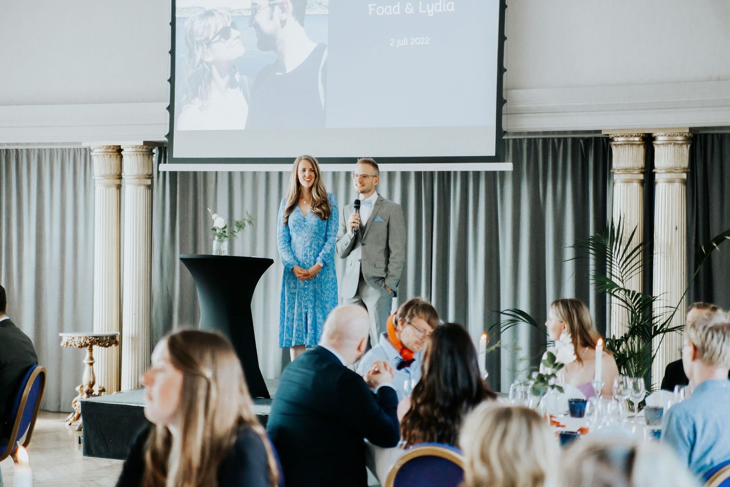 Bröllop Lydia och Foad på Elite Stadshotellet i Karlstad. Fotograf Rebecca Nordin. Bröllopsfotografering på Färjestad, Karlstad.