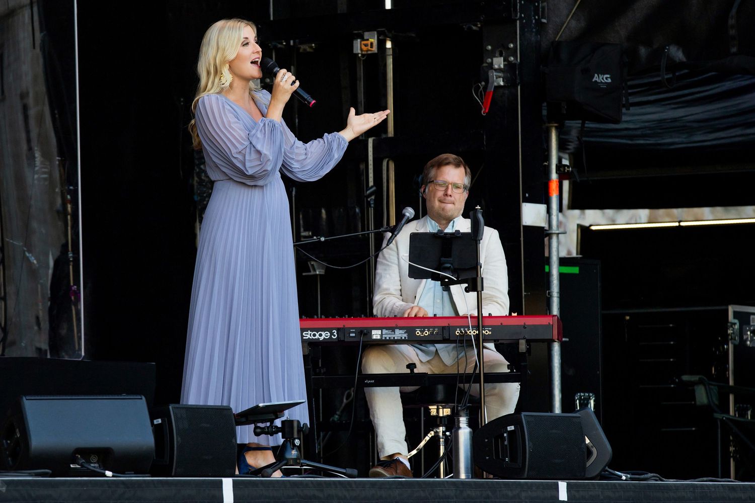 Musikalkväll med Peter Johansson och Emmi Christensson i Vadstena slott. sångkollektivet. Fotograf Rebecca Nordin.