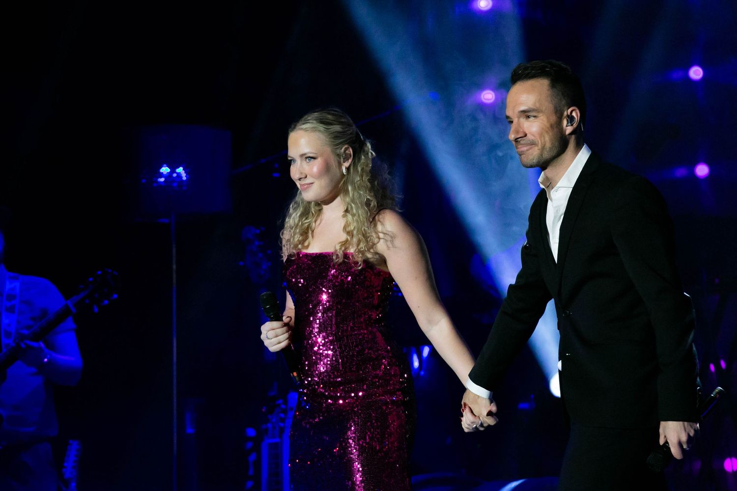 Christmas Night i Karlstad med Bruno Mitsogiannis, Wiktoria, Andreas Weise och Nike Sellmar. Fotograf Rebecca Nordin.