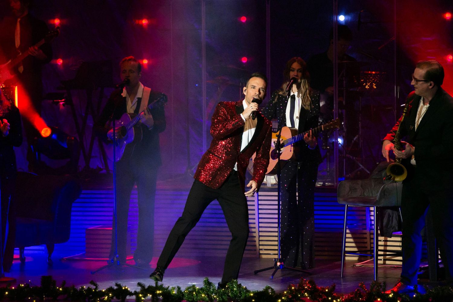 Christmas Night i Karlstad med Bruno Mitsogiannis, Wiktoria, Andreas Weise och Nike Sellmar. Fotograf Rebecca Nordin. Christmas Night i Karl