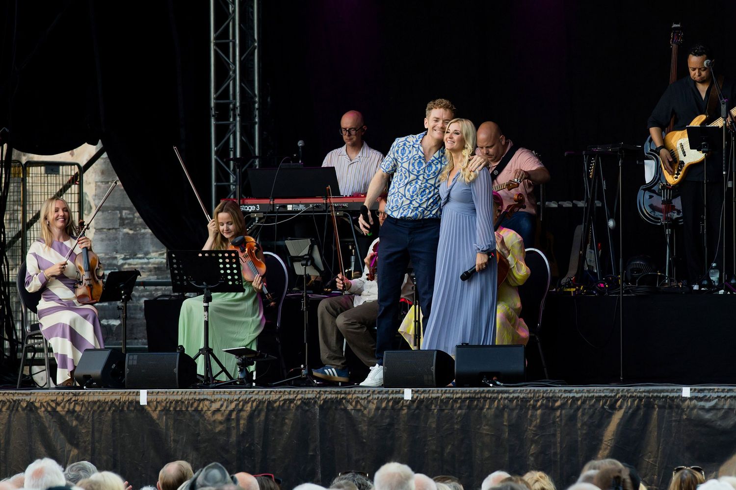 Musikalkväll med Peter Johansson och Emmi Christensson i Vadstena slott. sångkollektivet. Fotograf Rebecca Nordin.