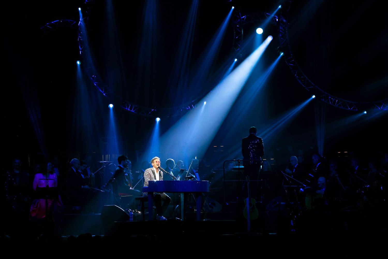 Celebrating the music of Elton John med Peter Johansson och Norrköping symfoniorkester. Fotograf Rebecca Nordin. Linköping. SAAB arena.