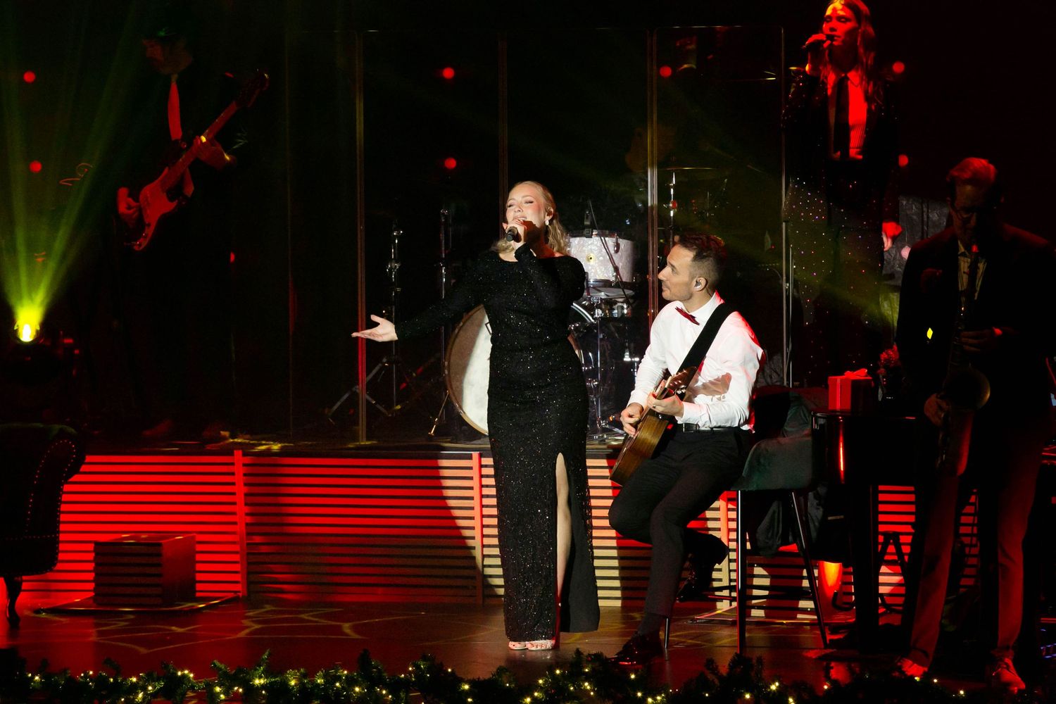 Christmas Night i Karlstad med Bruno Mitsogiannis, Wiktoria, Andreas Weise och Nike Sellmar. Fotograf Rebecca Nordin.