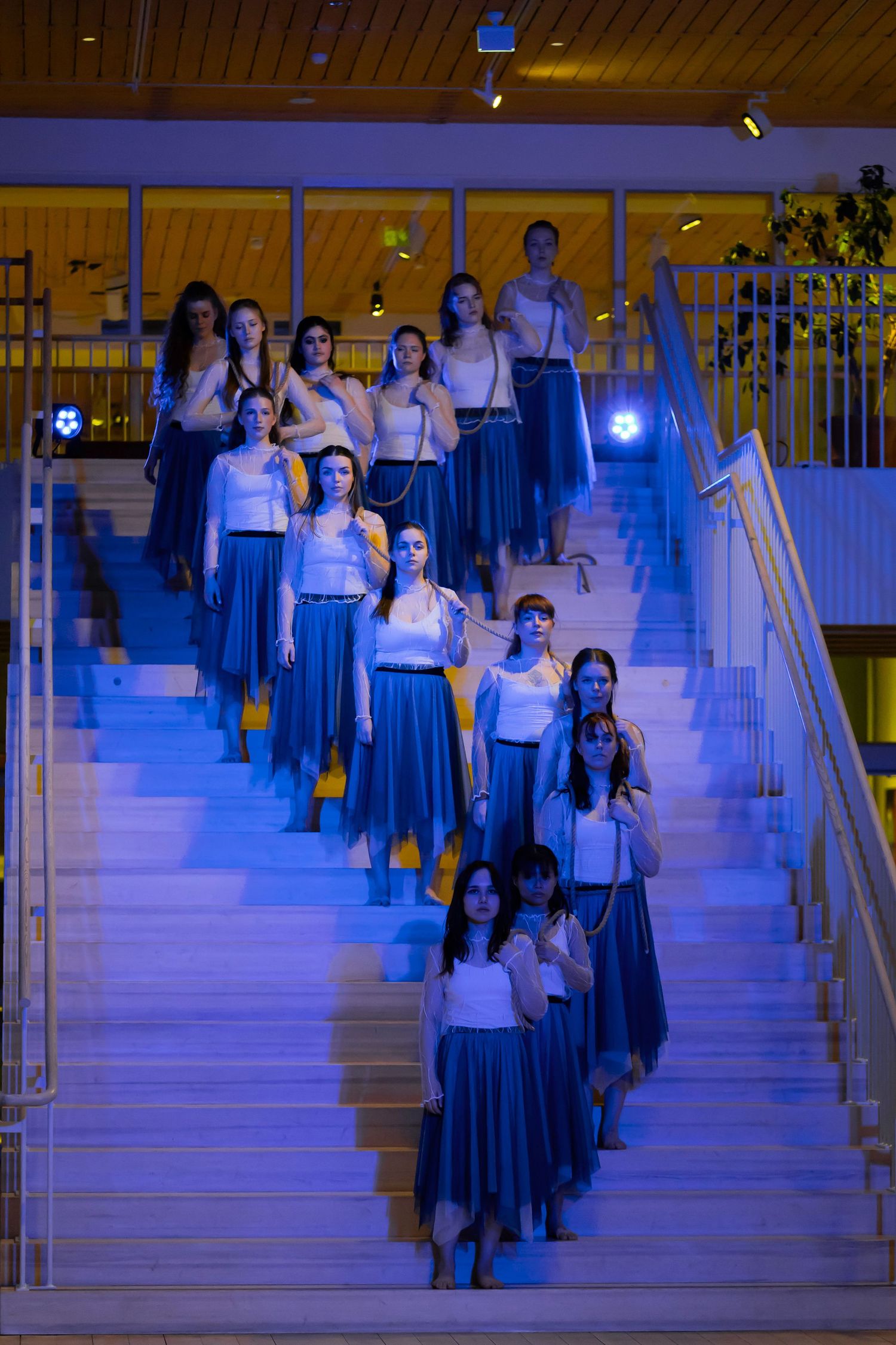 Dansföreställningen Sammankonst på Värmlands Museum. En kreativ stafett med studenter inom dans o musikproduktion på  Karlstads Universitet