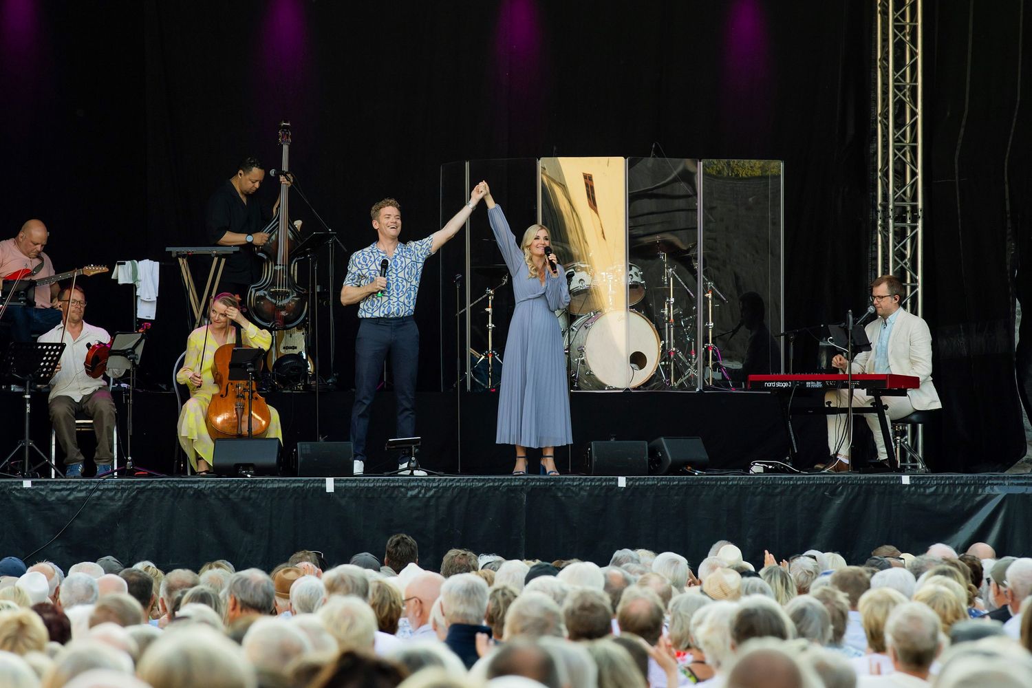 Musikalkväll med Peter Johansson och Emmi Christensson i Vadstena slott. sångkollektivet. Fotograf Rebecca Nordin.