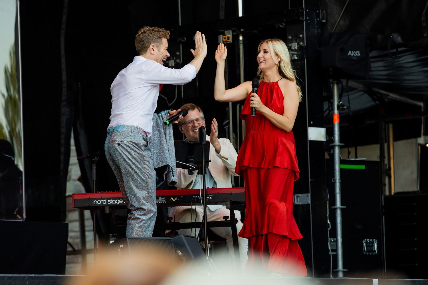 Musikalkväll med Peter Johansson och Emmi Christensson i Vadstena slott. sångkollektivet. Fotograf Rebecca Nordin.
