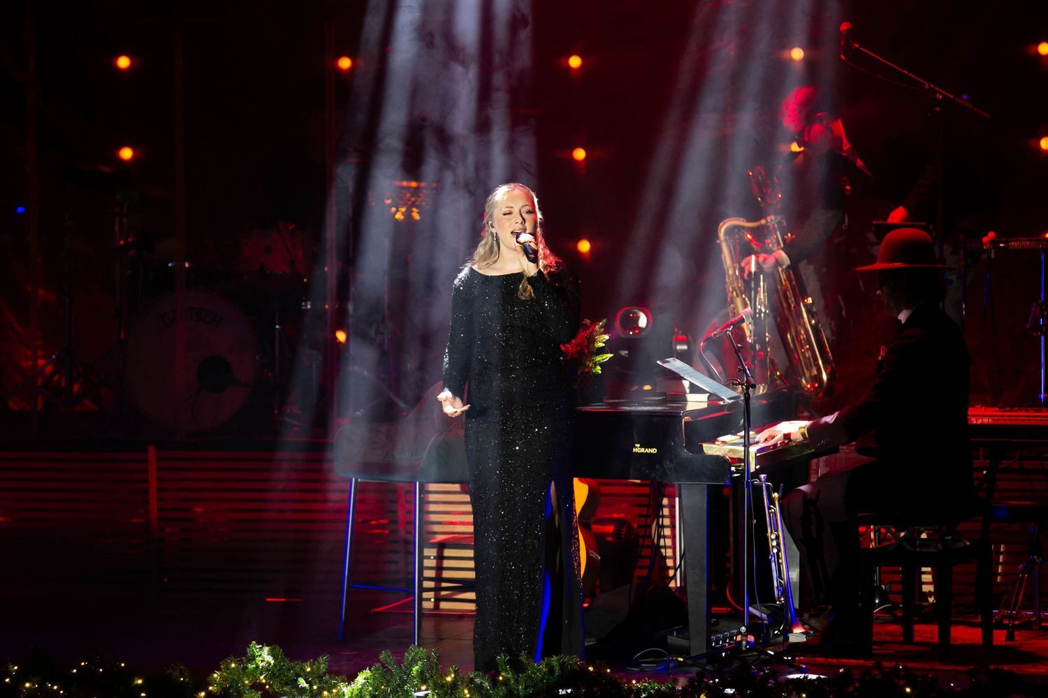 Christmas Night i Karlstad med Bruno Mitsogiannis, Wiktoria, Andreas Weise och Nike Sellmar. Fotograf Rebecca Nordin.