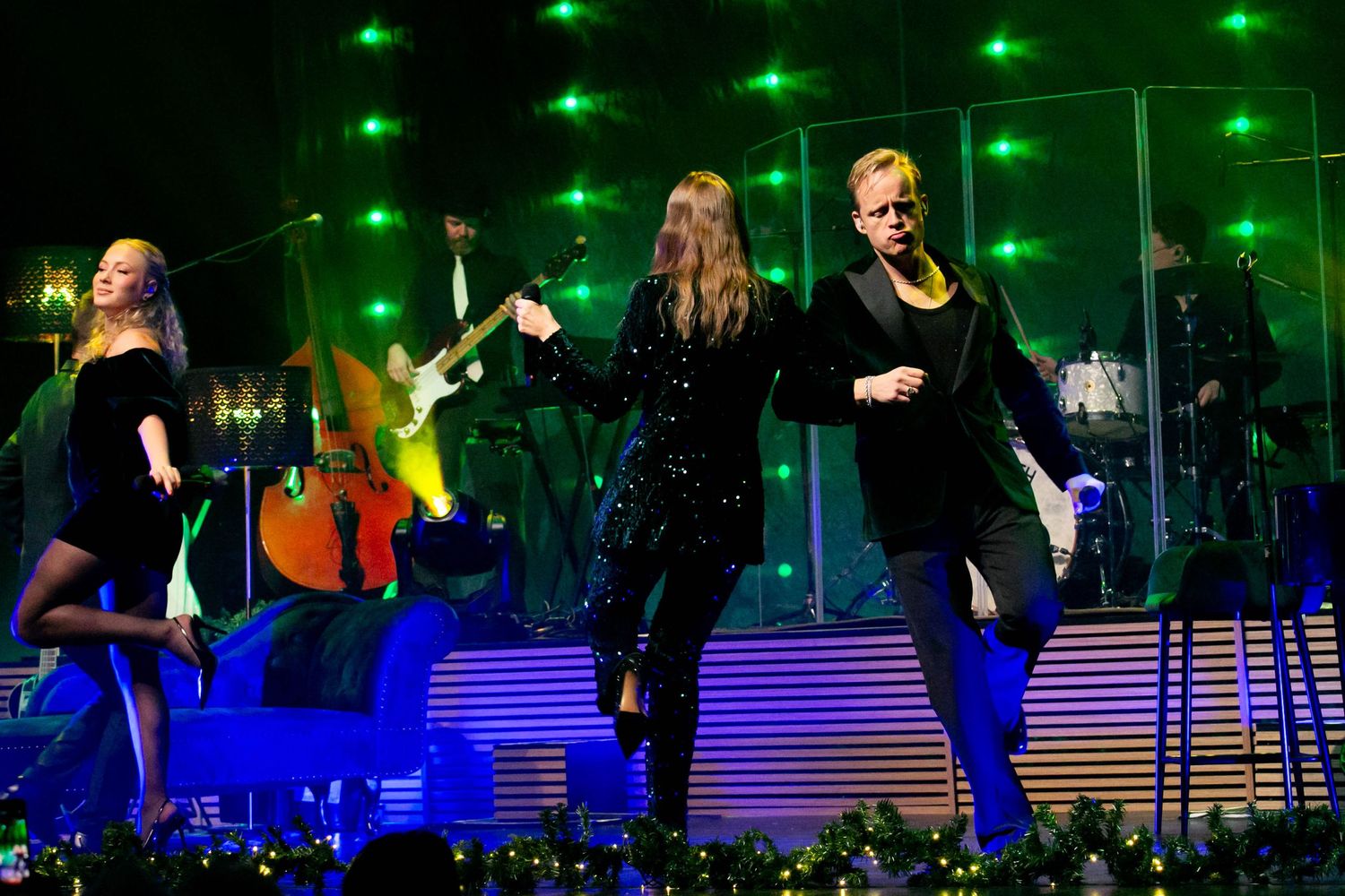 Christmas Night i Karlstad med Bruno Mitsogiannis, Wiktoria, Andreas Weise och Nike Sellmar. Fotograf Rebecca Nordin.