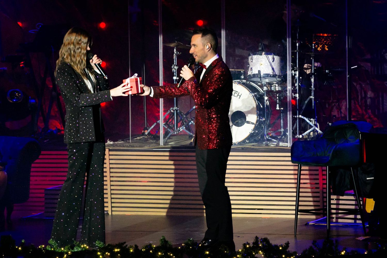 Christmas Night i Karlstad med Bruno Mitsogiannis, Wiktoria, Andreas Weise och Nike Sellmar. Fotograf Rebecca Nordin.