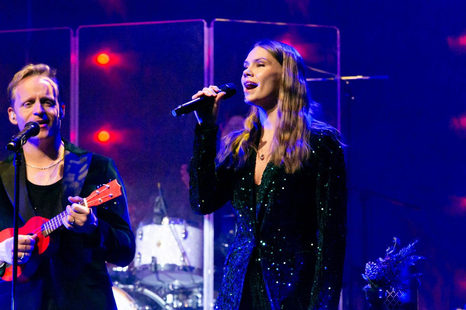 Christmas Night i Karlstad med Bruno Mitsogiannis, Wiktoria, Andreas Weise och Nike Sellmar. Fotograf Rebecca Nordin.