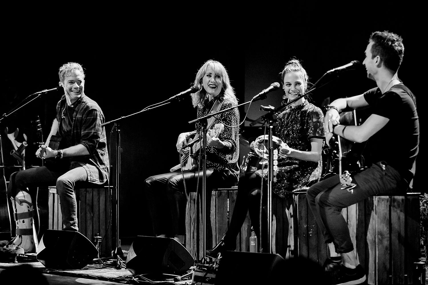 Peter, Bruno, Matilda och Petra Unplugged 2019. Fotograf Rebecca Nordin.
