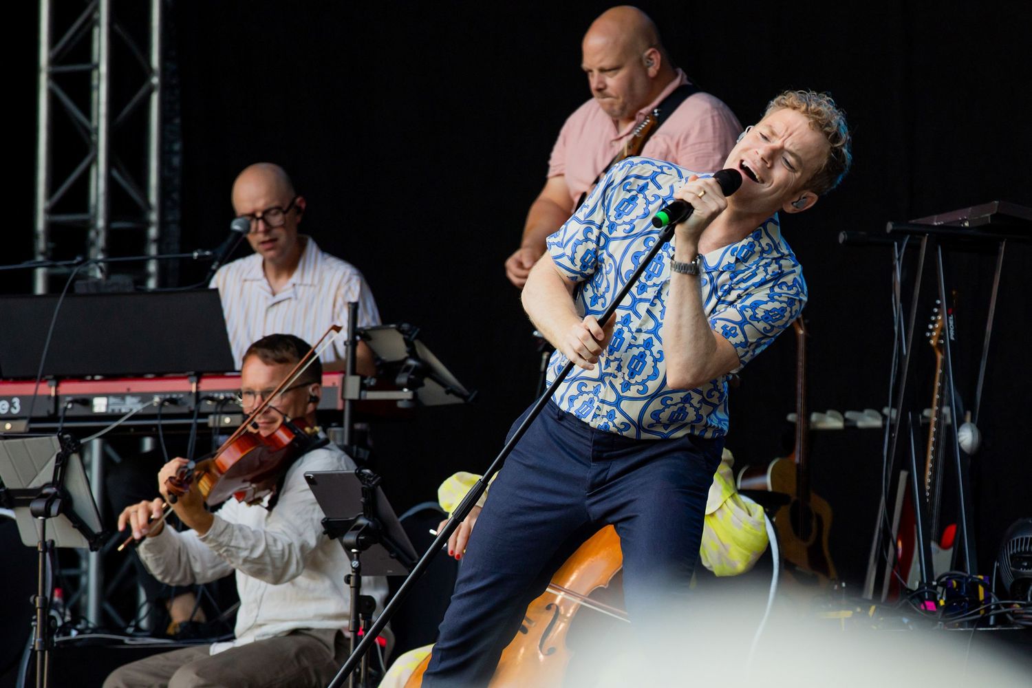 Musikalkväll med Peter Johansson och Emmi Christensson i Vadstena slott. sångkollektivet. Fotograf Rebecca Nordin.