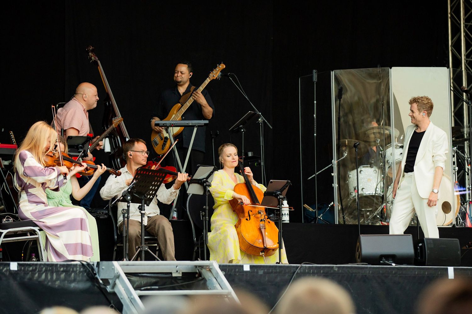 Musikalkväll med Peter Johansson och Emmi Christensson i Vadstena slott. sångkollektivet. Fotograf Rebecca Nordin.