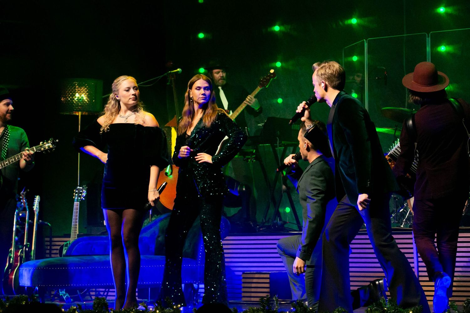 Christmas Night i Karlstad med Bruno Mitsogiannis, Wiktoria, Andreas Weise och Nike Sellmar. Fotograf Rebecca Nordin.
