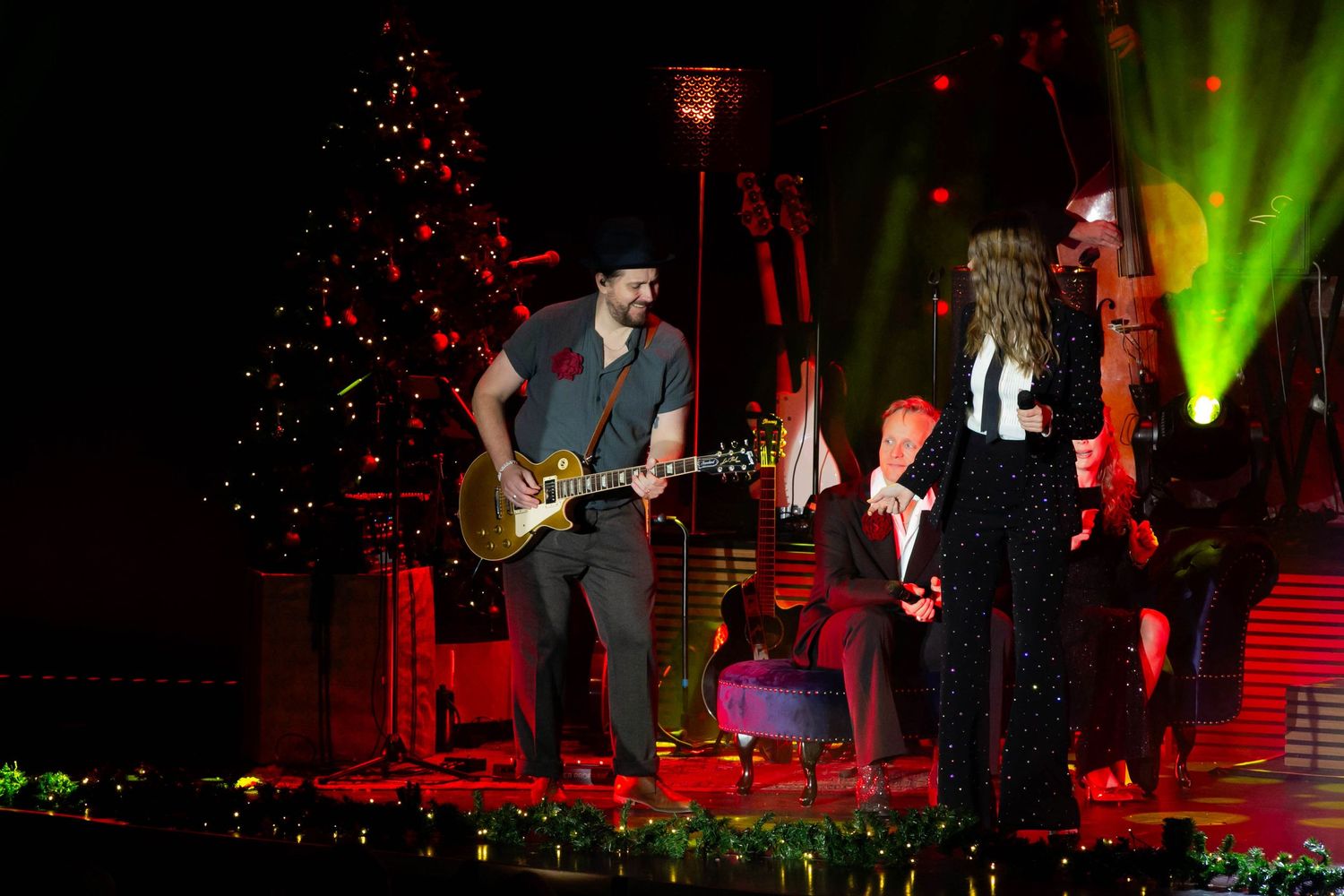 Christmas Night i Karlstad med Bruno Mitsogiannis, Wiktoria, Andreas Weise och Nike Sellmar. Fotograf Rebecca Nordin.
