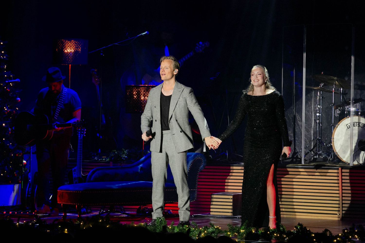 Christmas Night i Karlstad med Bruno Mitsogiannis, Wiktoria, Andreas Weise och Nike Sellmar. Fotograf Rebecca Nordin.
