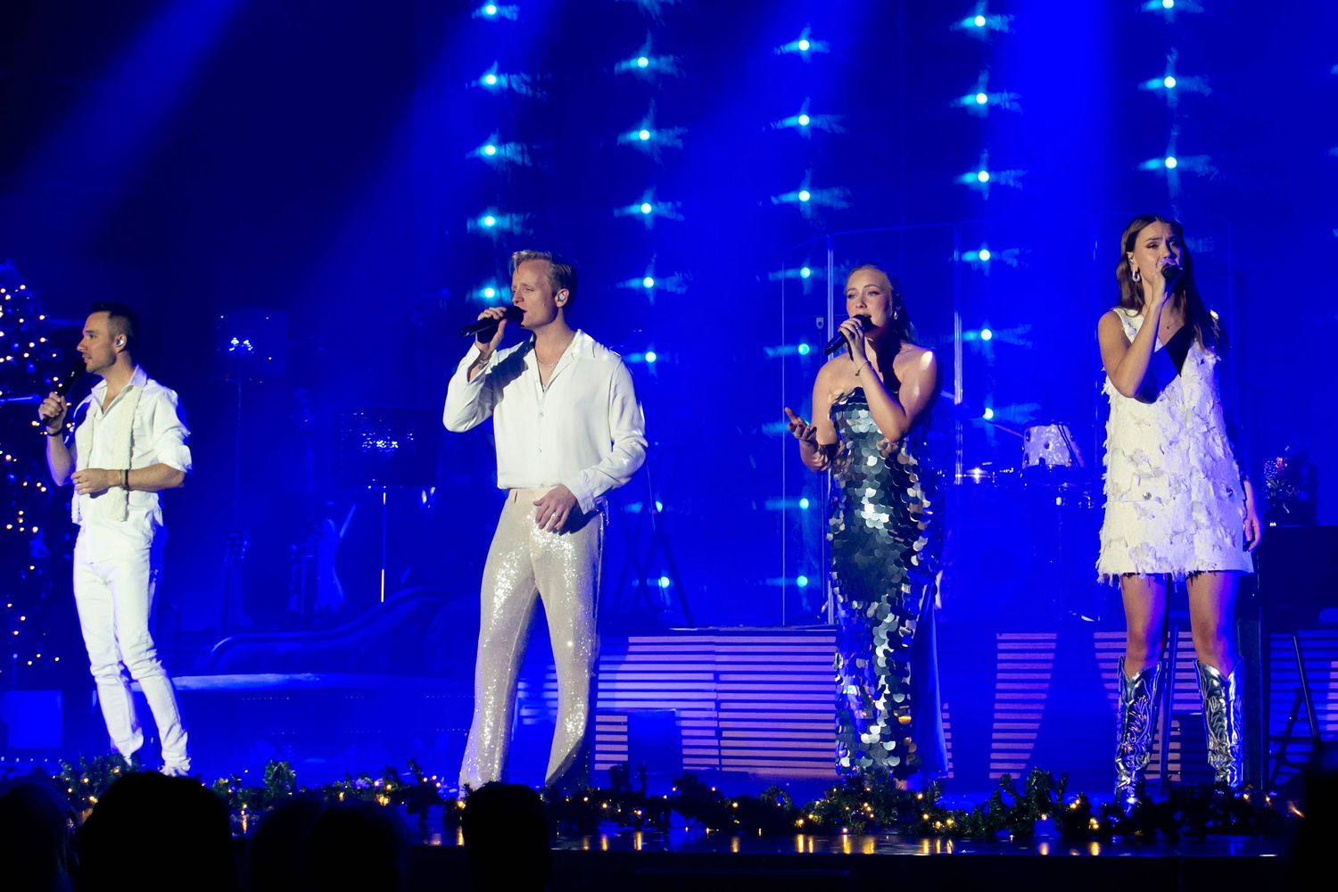 Christmas Night i Karlstad med Bruno Mitsogiannis, Wiktoria, Andreas Weise och Nike Sellmar. Fotograf Rebecca Nordin.