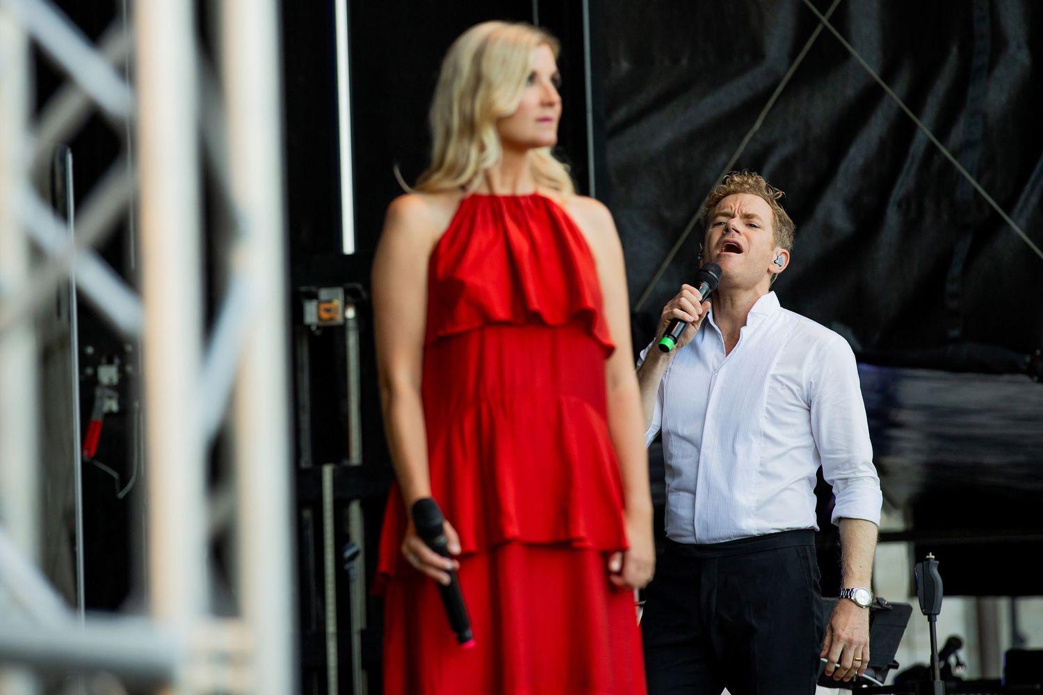 Musikalkväll med Peter Johansson och Emmi Christensson i Vadstena slott. sångkollektivet. Fotograf Rebecca Nordin. Fantomen på Operan.