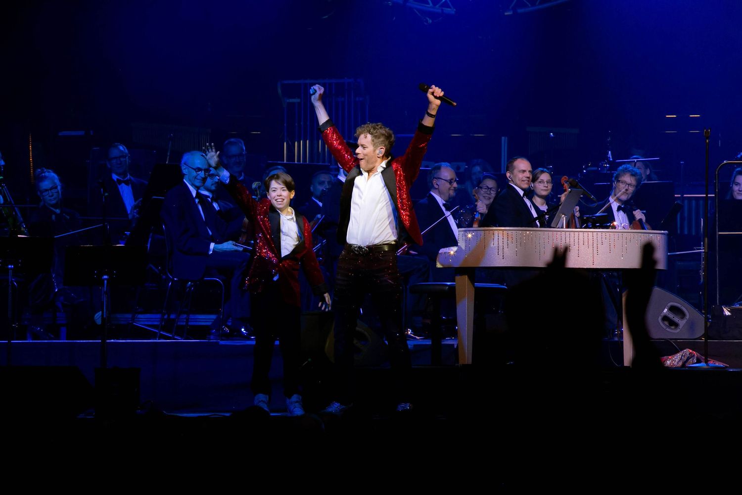 Celebrating the music of Elton John med Peter Johansson och Norrköping symfoniorkester. Fotograf Rebecca Nordin. Linköping. SAAB arena.