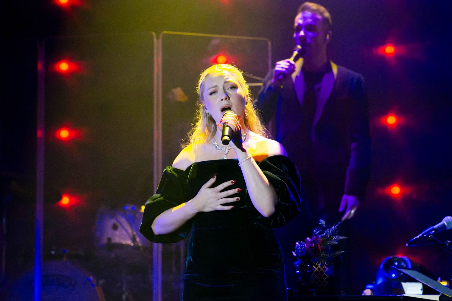 Christmas Night i Karlstad med Bruno Mitsogiannis, Wiktoria, Andreas Weise och Nike Sellmar. Fotograf Rebecca Nordin.