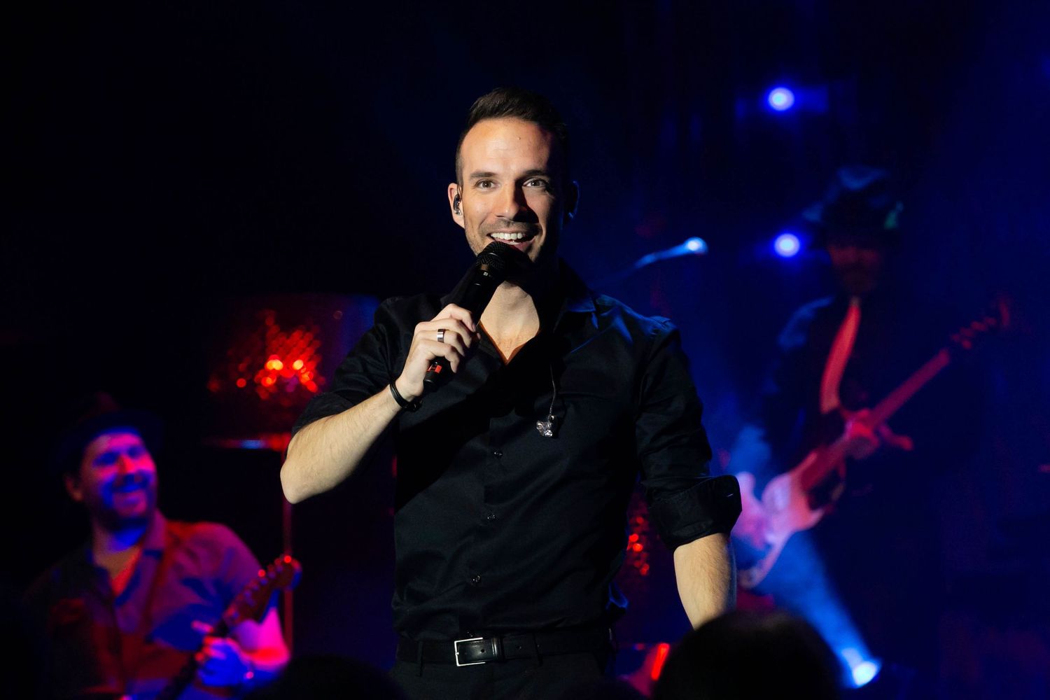 Christmas Night i Karlstad med Bruno Mitsogiannis, Wiktoria, Andreas Weise och Nike Sellmar. Fotograf Rebecca Nordin.