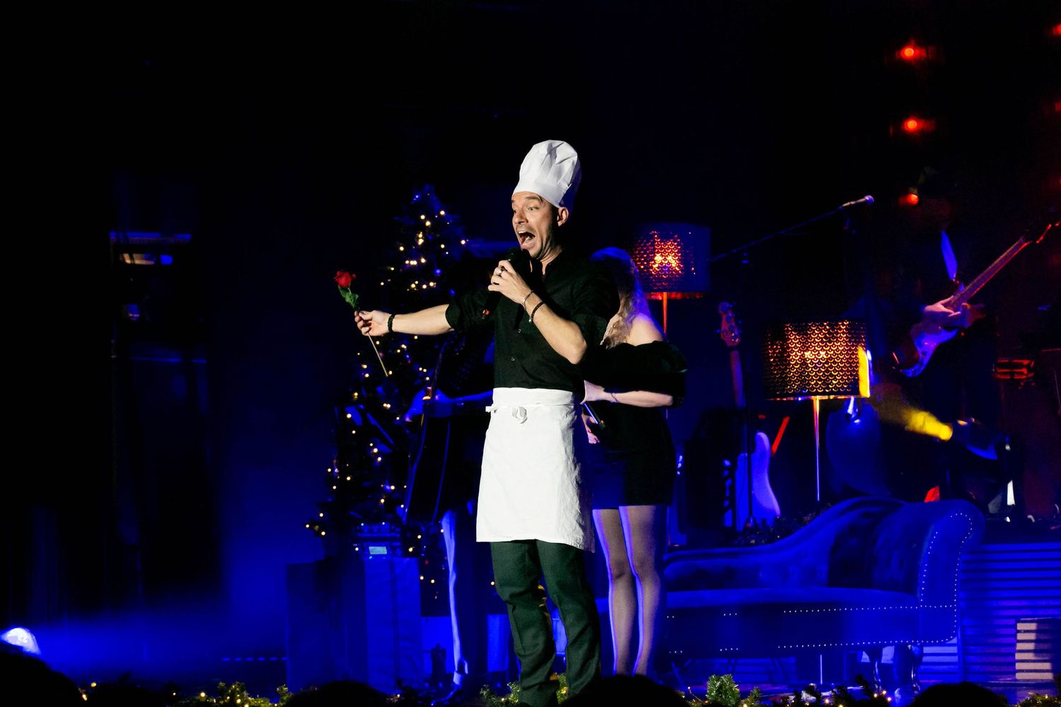 Christmas Night i Karlstad med Bruno Mitsogiannis, Wiktoria, Andreas Weise och Nike Sellmar. Fotograf Rebecca Nordin. Christmas Night i Karl