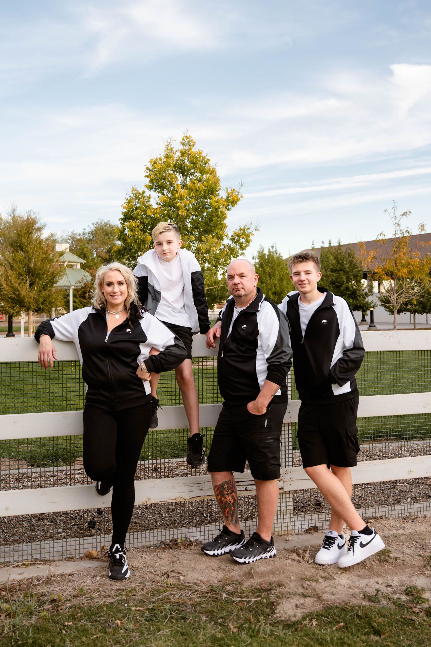 Natural light family portrait captured in a scenic outdoor location in Las Vegas, NV.