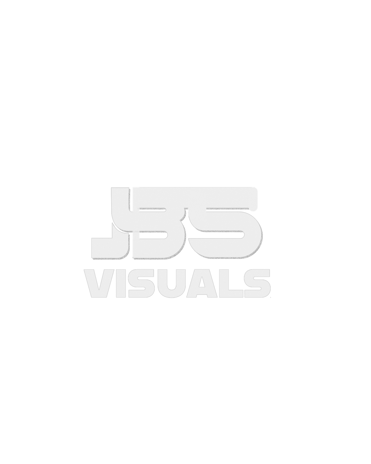 JBS Visuals logo displayed in light gray tones on a white background, featuring bold stylized lettering.