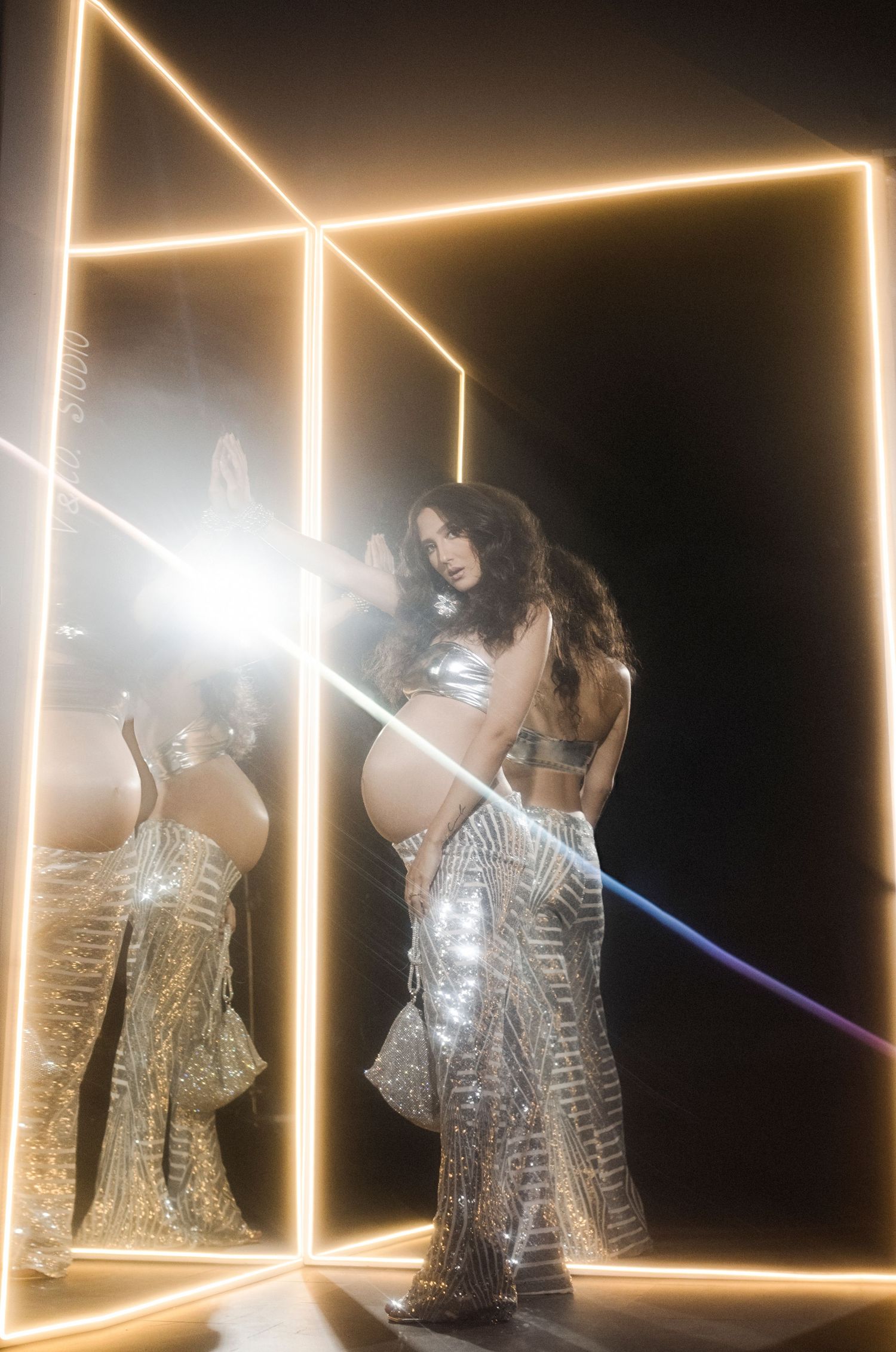 A photo of a pregnant woman