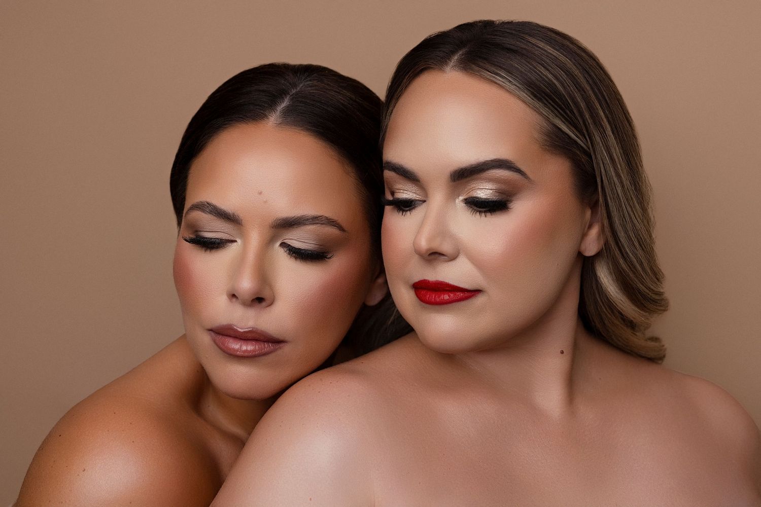 A photo of two women promoting their business