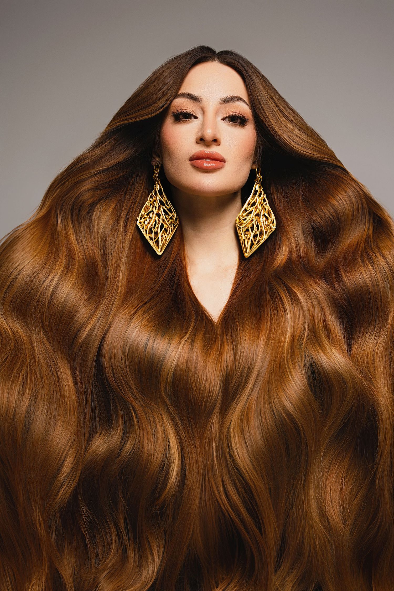 A photo of a woman promoting her business