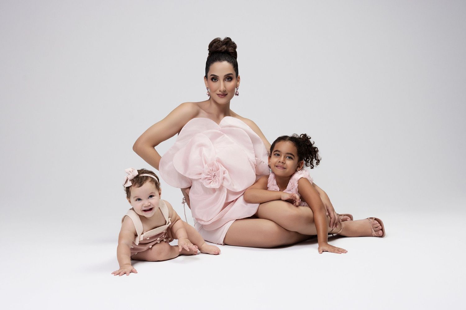 A beauty portrait of a woman and her daughters