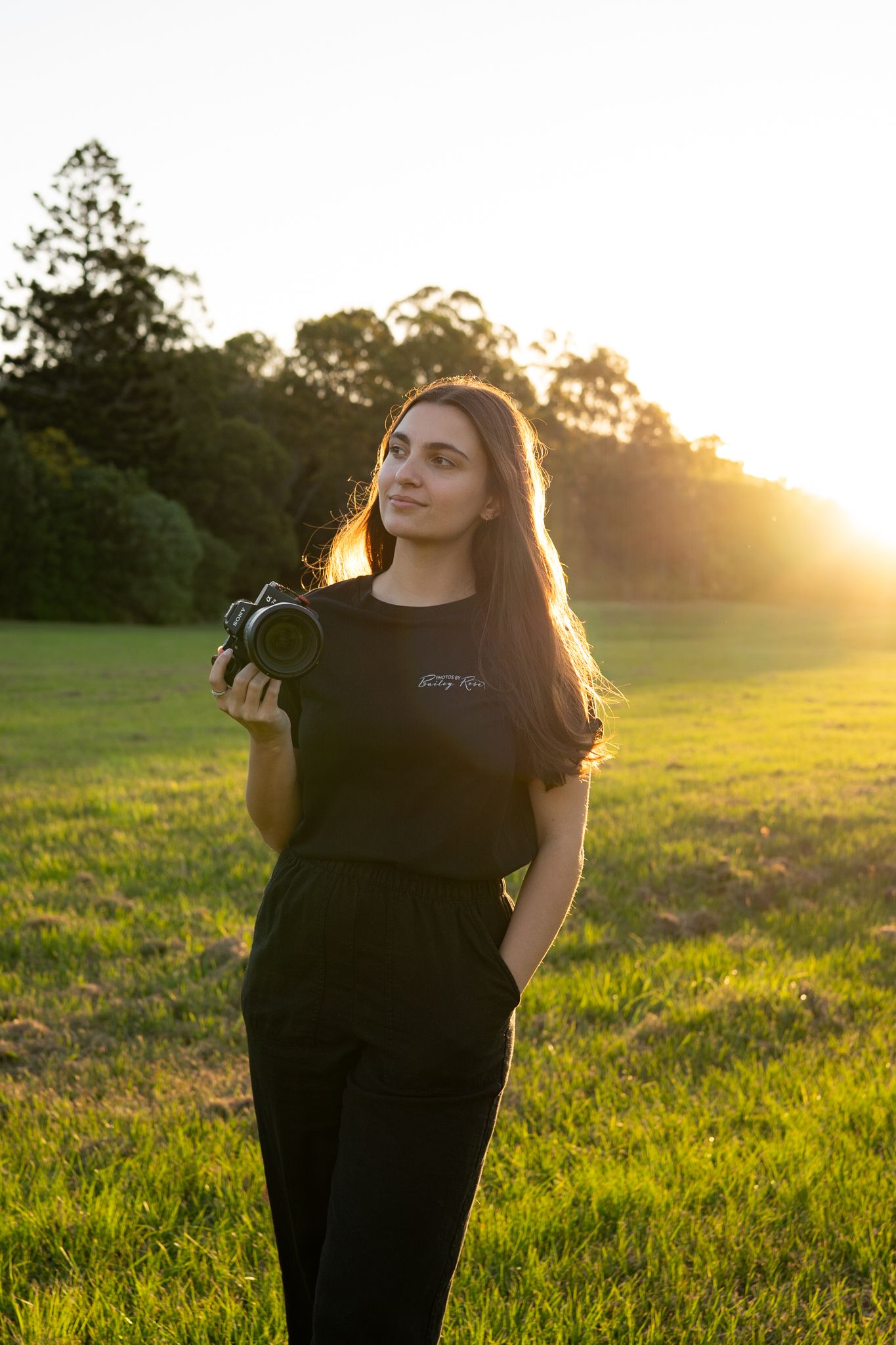 Gold Coast photographer Bailey Rose with camera — Photos by Bailey Rose