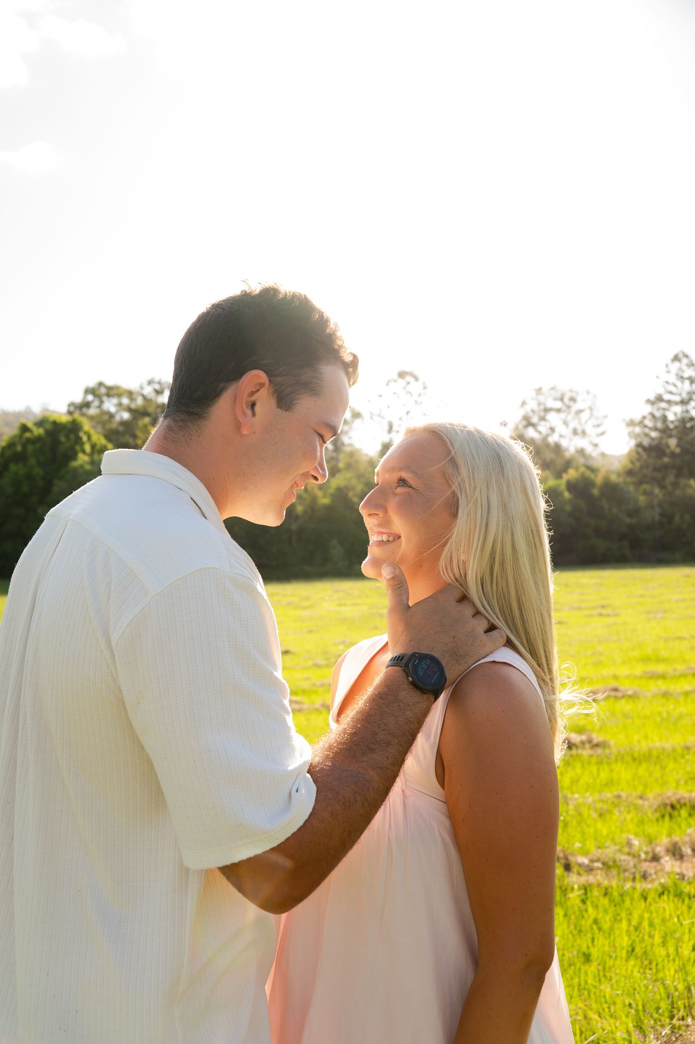 Couple in love sharing a quiet moment outdoors — Photos by Bailey Rose Gold Coast
