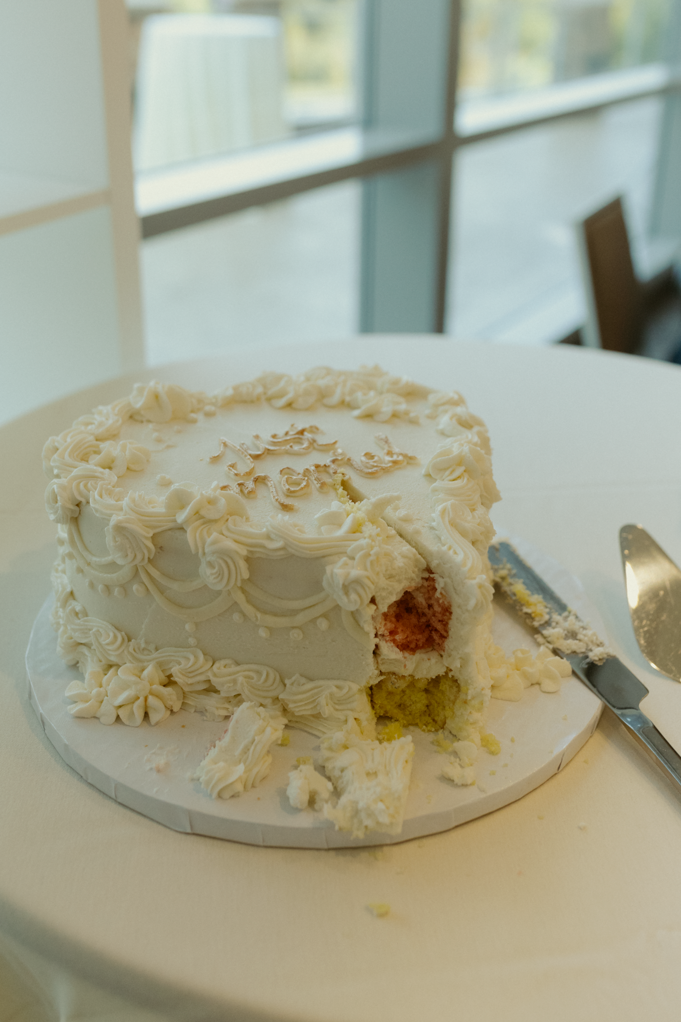 beautiful, vintage heart wedding cake