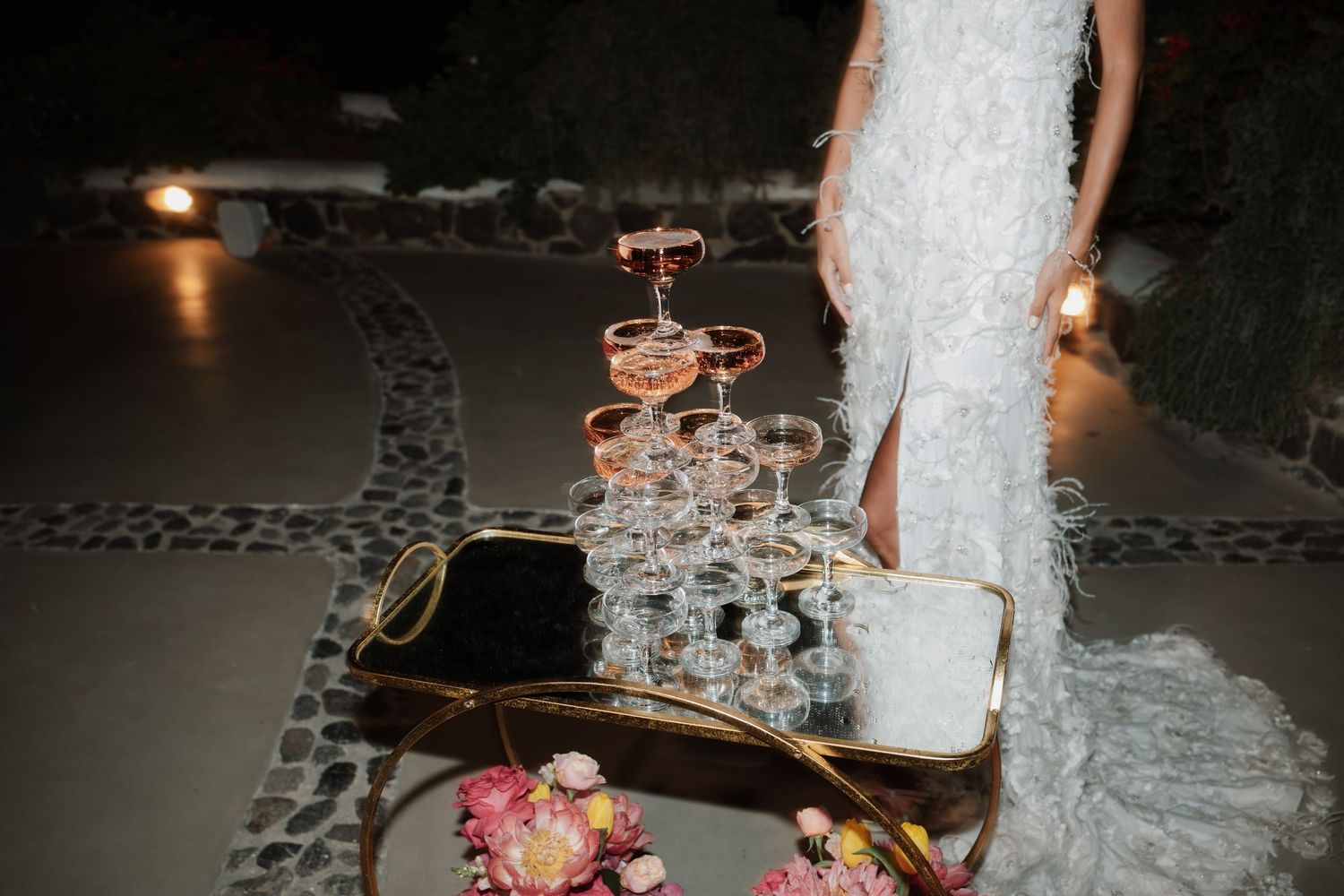 luxury santorini wedding photography caldera view bride groom sunset santorini photographer