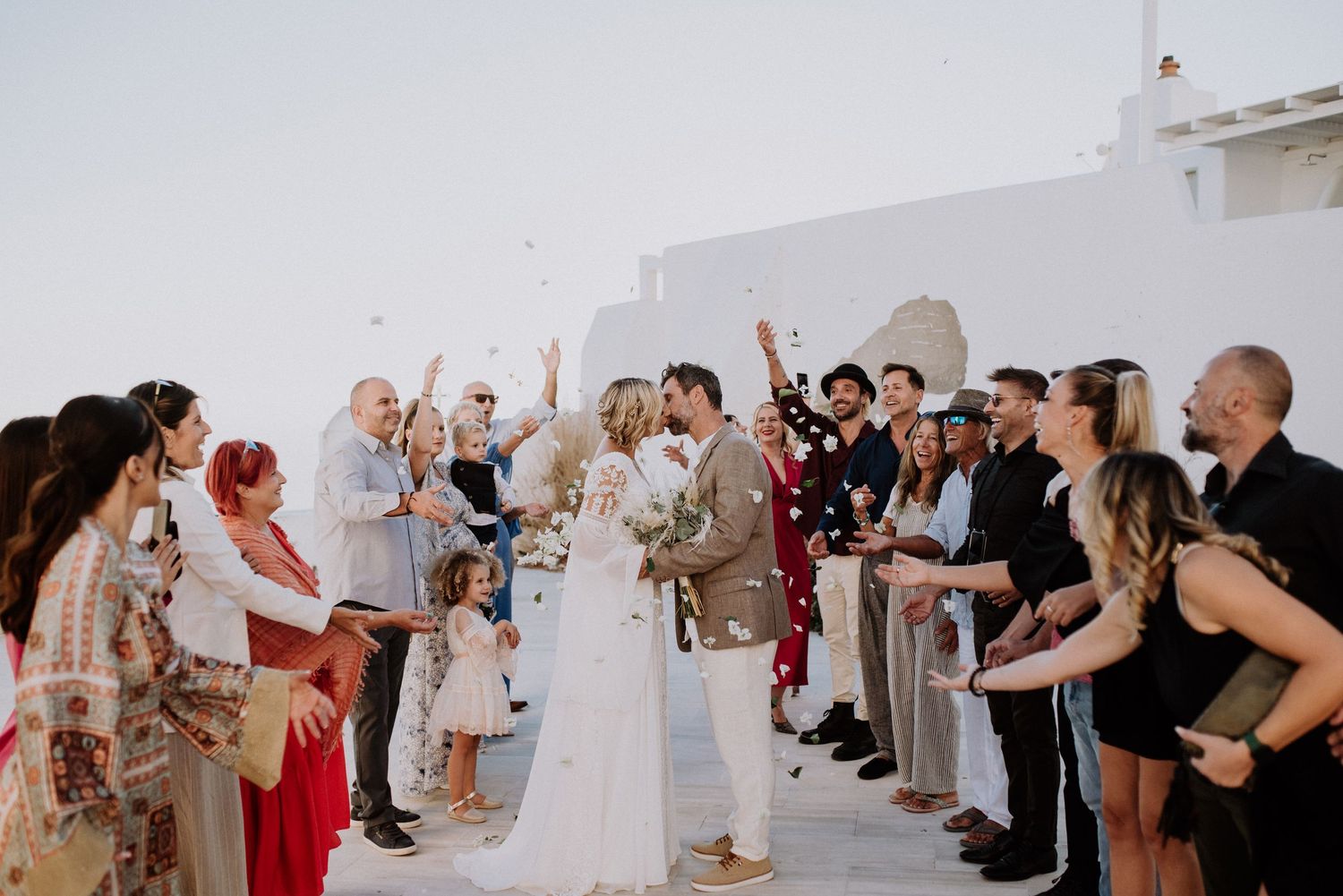 santorini wedding ceremony caldera view luxury destination wedding photographer santorini greece golden hour