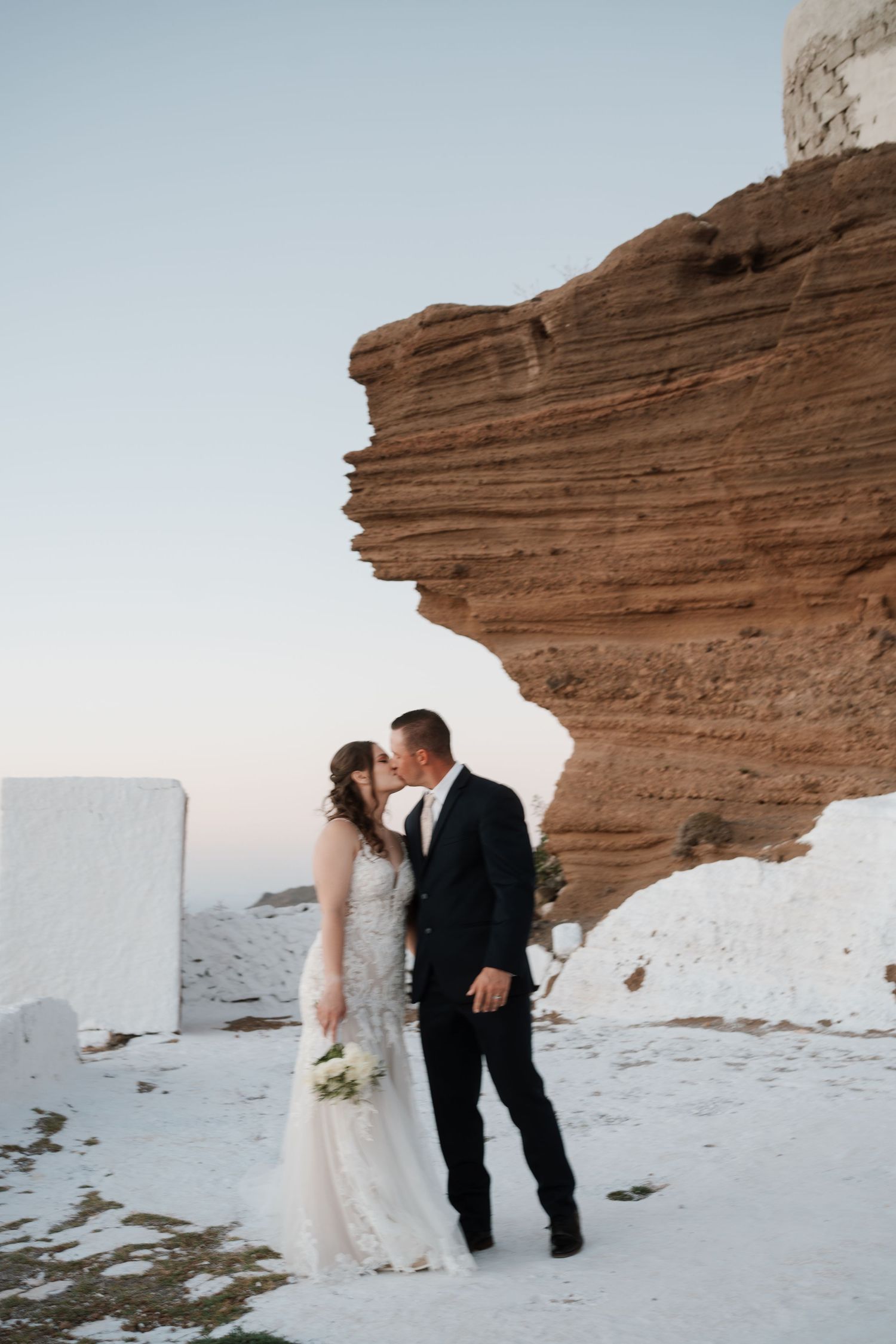 luxury santorini wedding photography caldera view bride groom sunset santorini photographer