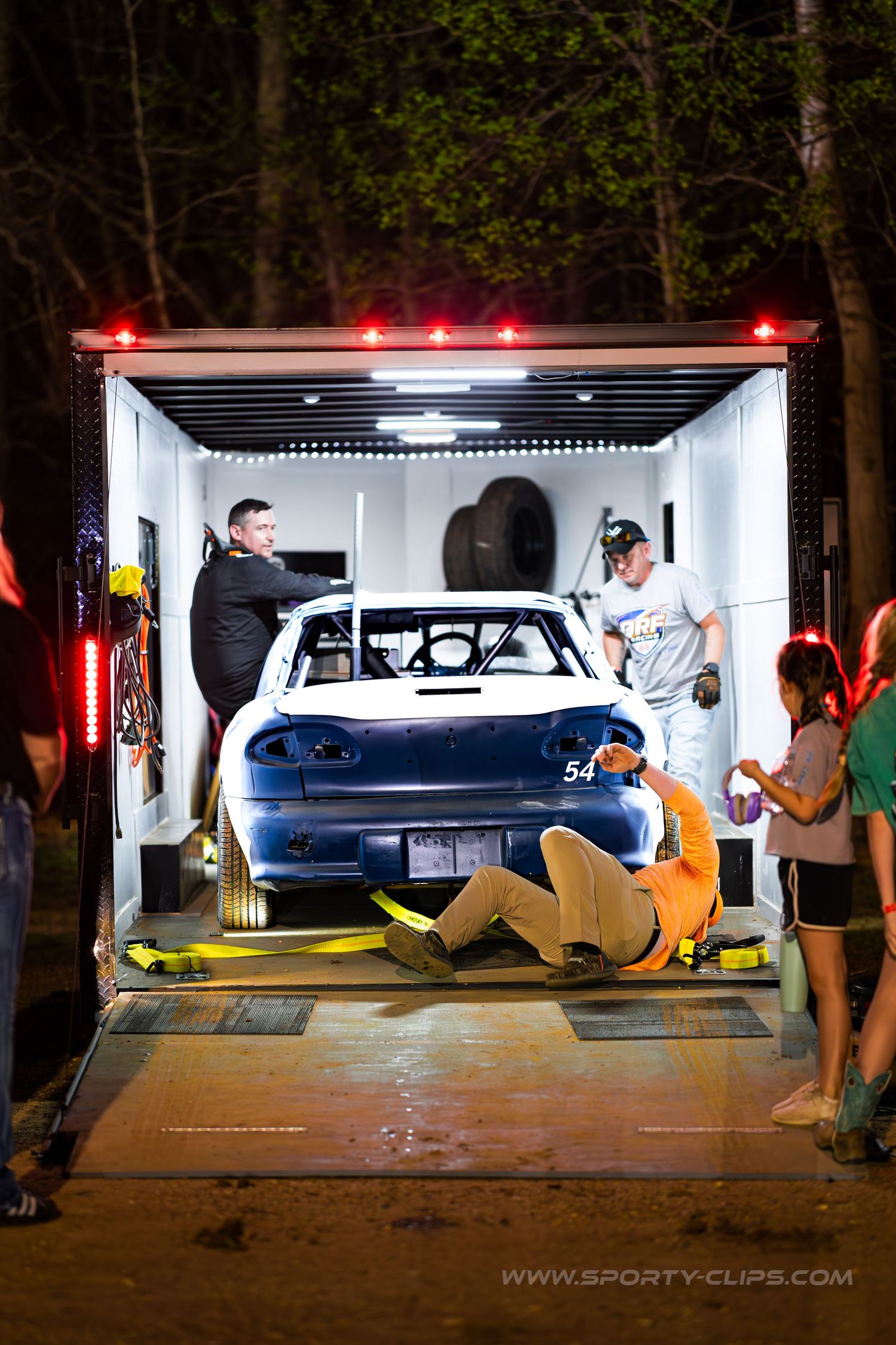 QRF Racing dirt track car at Potomac Speedway. High-speed motorsports action photography R&D by Fairfax-based Sporty-Clips Media.
