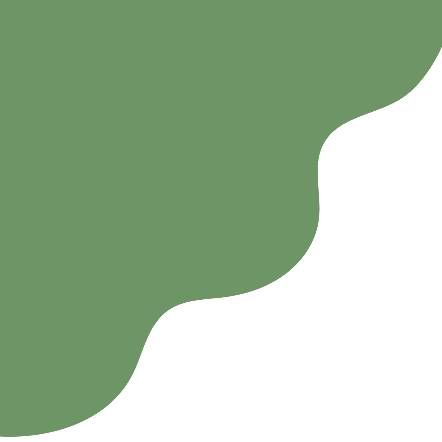 Abstract green organic blob shape in sage green color on white background, ideal for modern design elements.