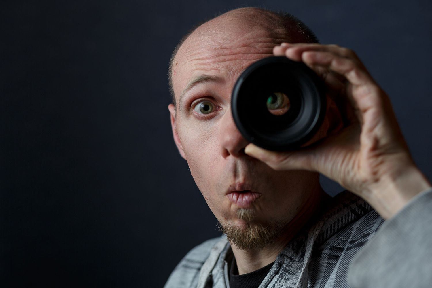 Autoportrait fun du photographe BAC. photographie