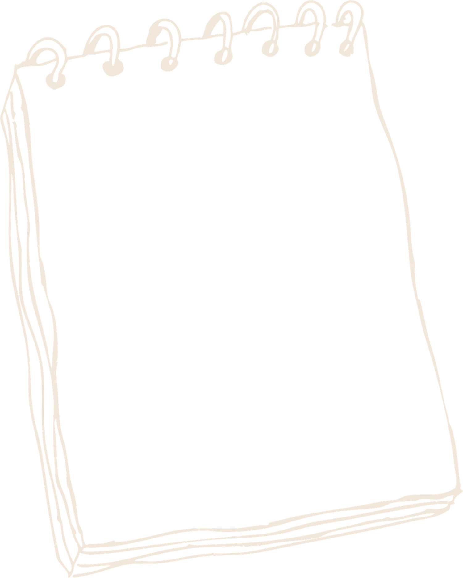 Faint outlines of notebook or paper icons arranged in a row.