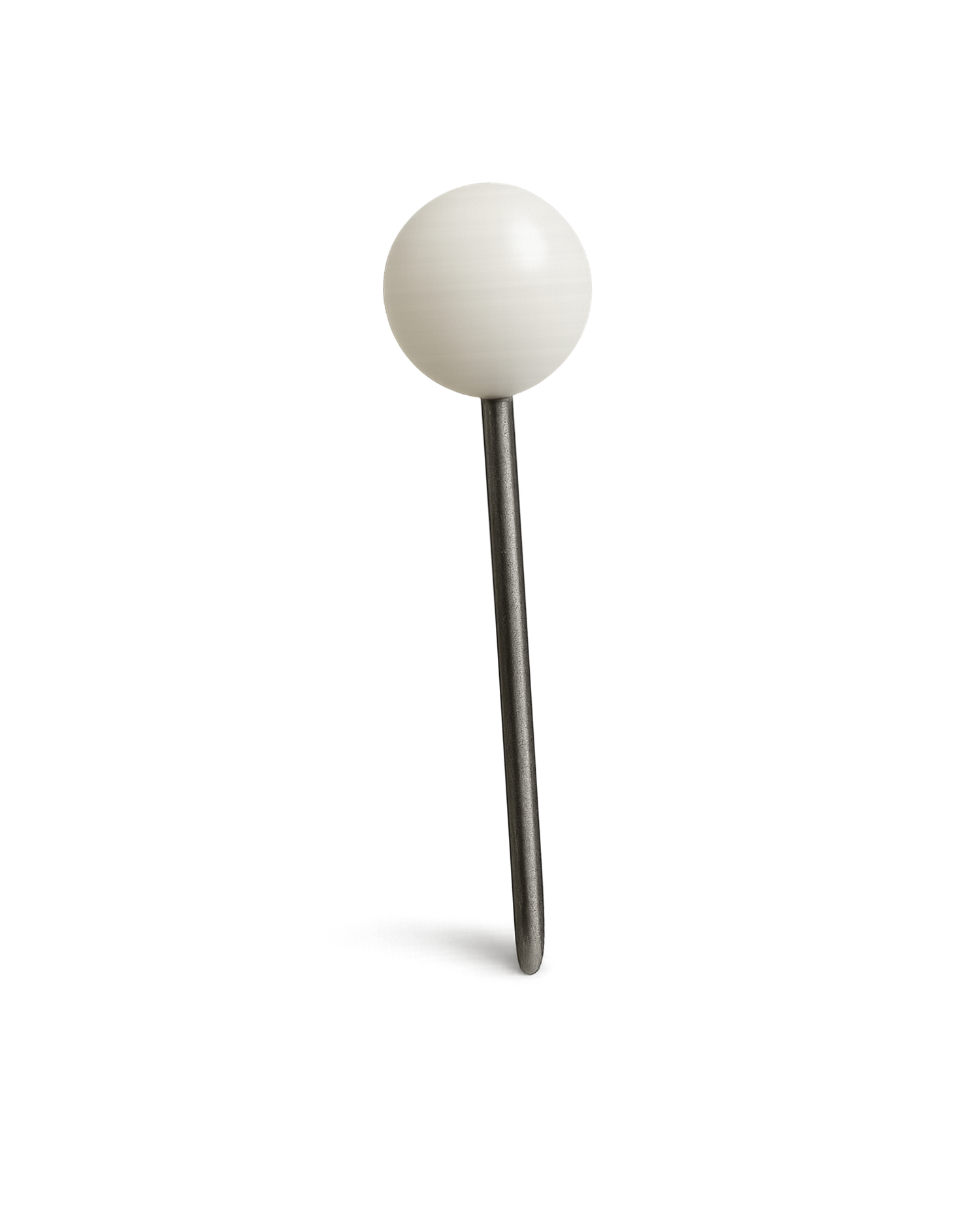 White ball-tipped metal pin with a pointed steel shaft, ideal for mapping or crafting use. Sutherland Shire photographer