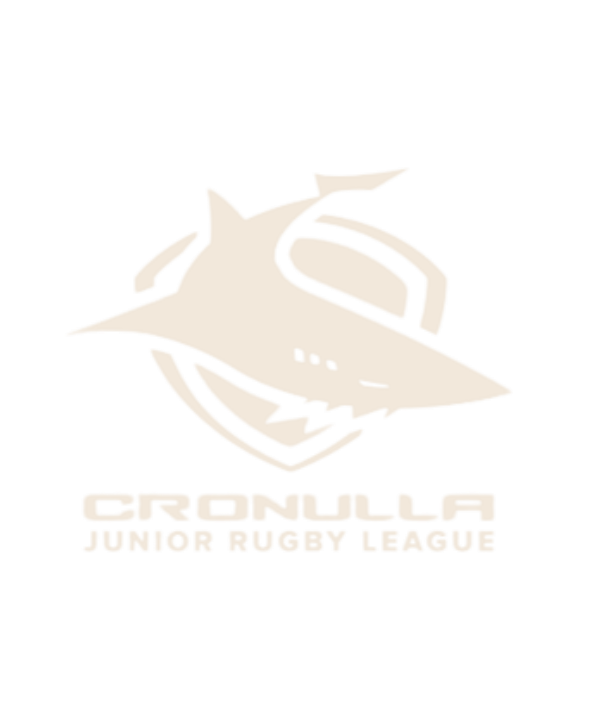 Cronulla Sutherland Shire in Sydney Junior Rugby League text logo in light beige. Cronulla Junior Rugby League logo