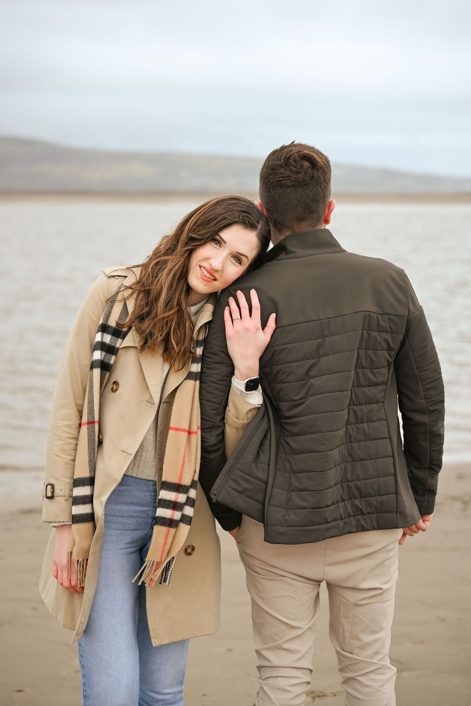 Engagement shoot on the beach in Black Rock Sands, Porthmadog