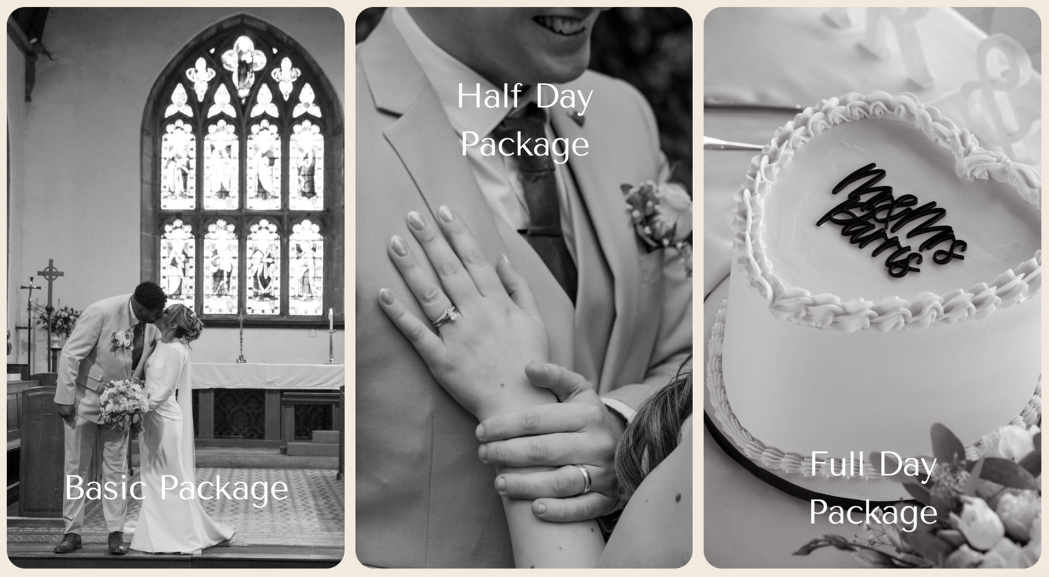 Midlands Wedding Photography and Videography Packages