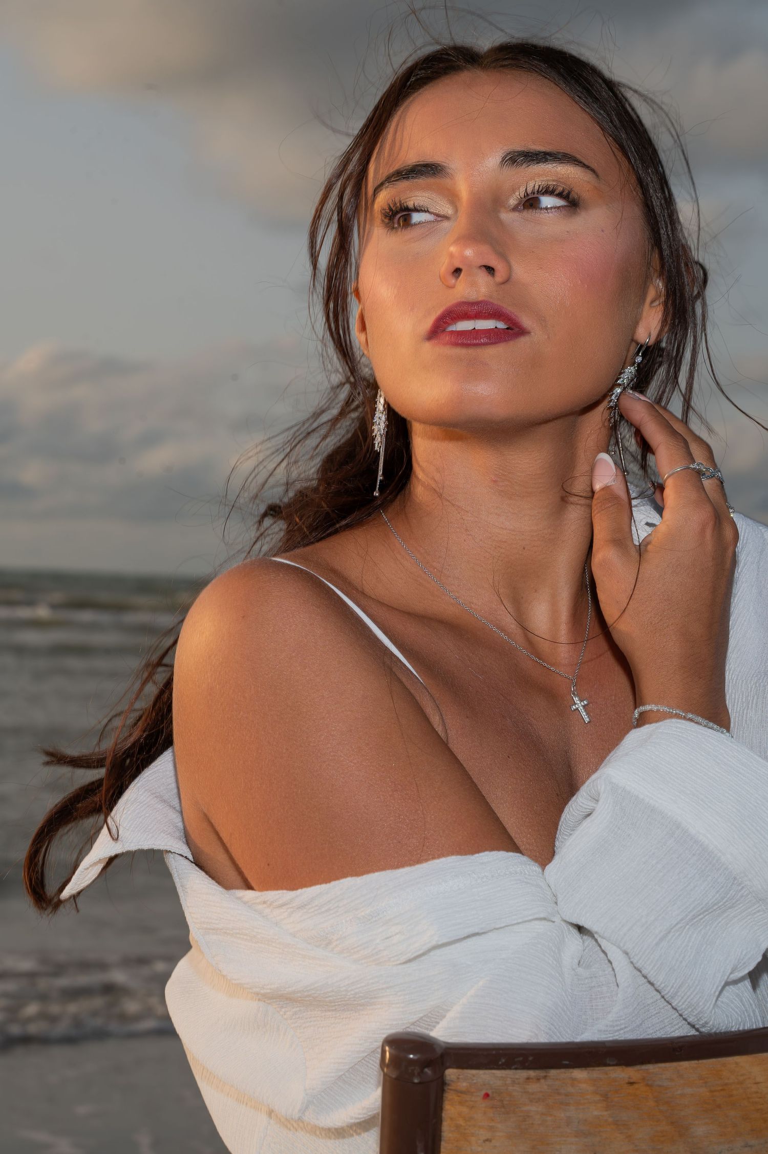 shooting femme à la plage, plage du nord ,