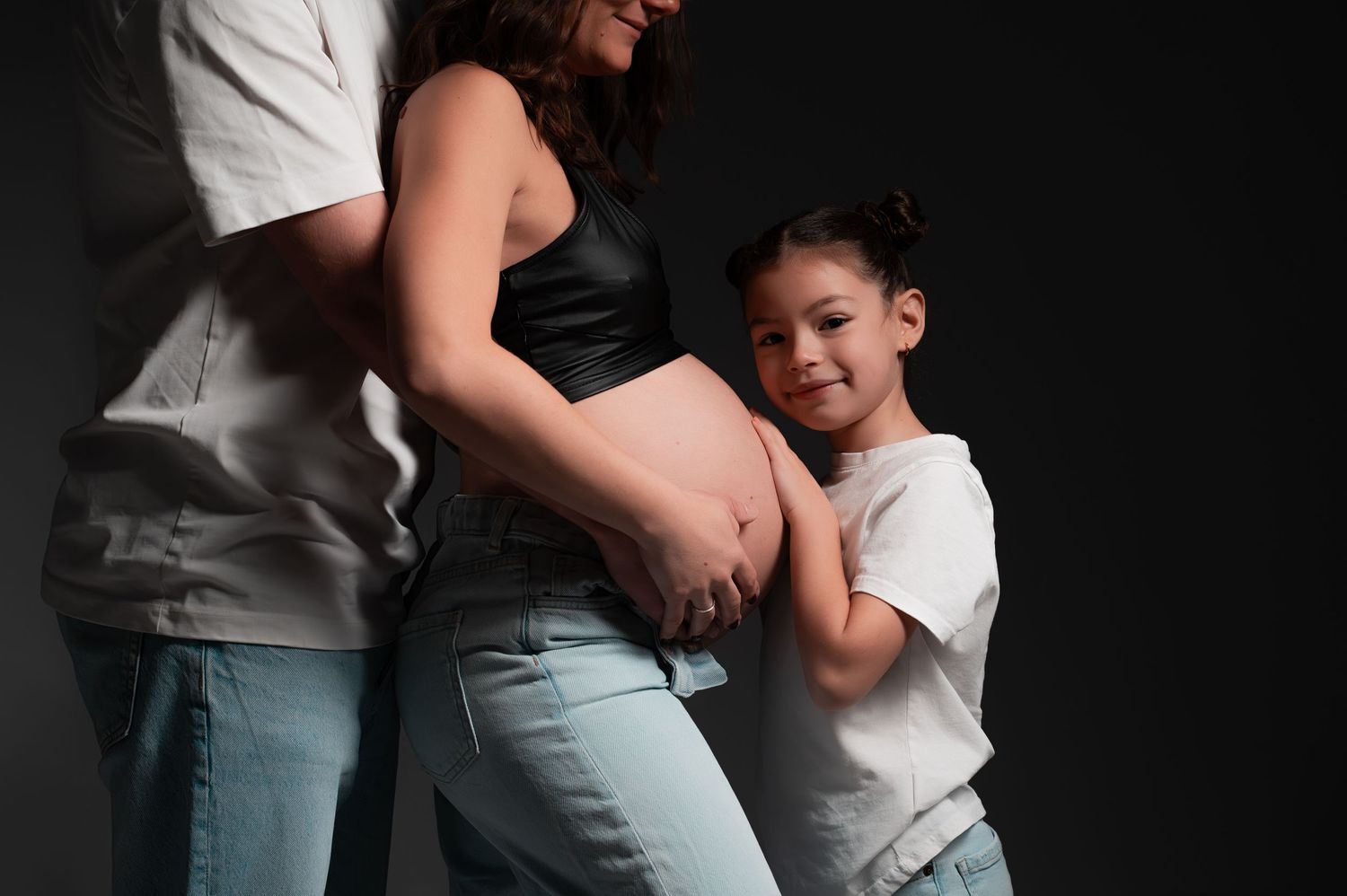 photo grossesse couple famille sur Sailly sur la lys fanny studio photographie  nord